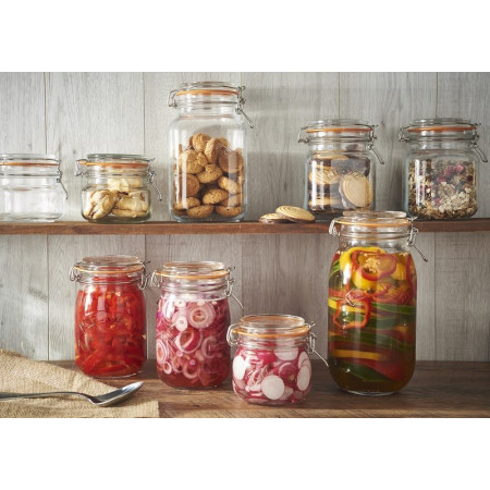 Konservavimo stiklainis Kilner Clip Top 1 l apvalus