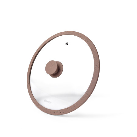 ARCADES 24 cm dangtis su marmuro apvadu, RUDAS (stiklas)