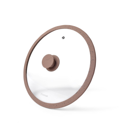 26 cm ARCADES dangtis su marmuro apvadu, RUDAS (stiklas)